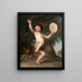Cupido como Baco - Adolf Ulrik Wertmüller — cuadro enmarcado en la pared