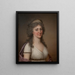 Hedvig Elisabet Charlotte 1759-1818 Reina de Suecia - Adolf Ulrik Wertmüller — cuadro enmarcado en la pared