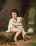retrato del joven Henri Bertholet Campan 1784-1821 con la perra Aline - Adolf Ulrik Wertmüller — vista de la obra