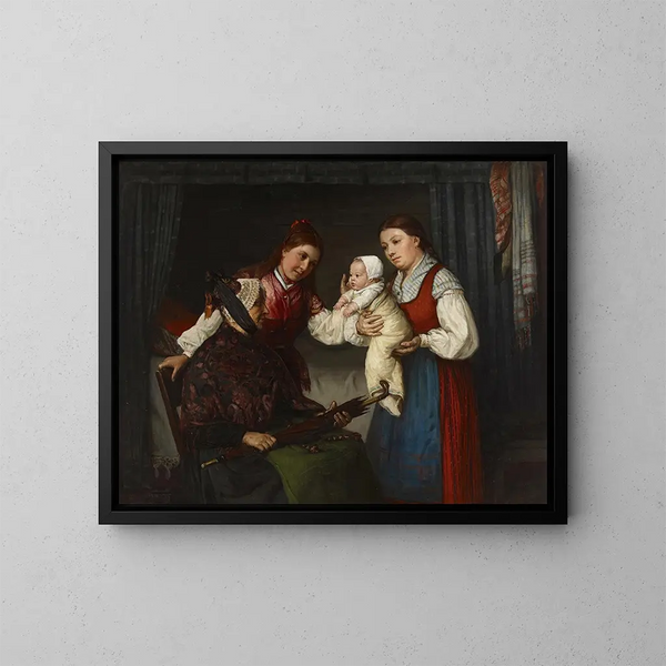 Presentation of the Baby - Adolf von Becker — framed artwork on a wall