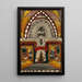 La crucifixión de mi persona en la isla del puerto de Vizcaya en el Océano Pacífico a finales del verano de 1876 - Adolf Wölfli — cuadro enmarcado en la pared