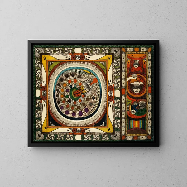 Serpent de réseau du WiliWald de Skt Adolf ThurmHoofRingUhrwald en Amérique - Adolf Wölfli — framed artwork on a wall