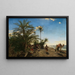 Los palmerales de Akabah en el Mar Rojo - Adolf von Meckel — cuadro enmarcado en la pared