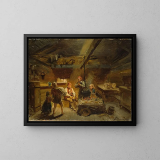 Adolph Tidemand - A Boy bringing Home a sick Lamb.webp