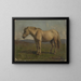 A gray horse - Adolph Tidemand — framed artwork on a wall