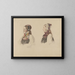 Aagot Knutsdatter Mykin y Astrid Knutsdatter Hell - Adolph Tidemand — cuadro enmarcado en la pared