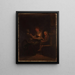 At the spinning wheel - Adolph Tidemand — framed artwork on a wall