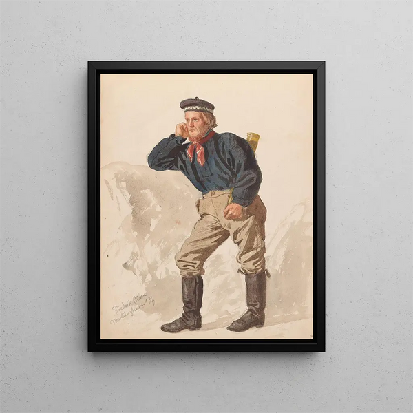 Fredrik Olsen Nevlunghavn - Adolph Tidemand — framed artwork on a wall