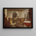 Interior de la iglesia de Voss - Adolph Tidemand — cuadro enmarcado en la pared