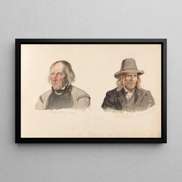 Knut Anundsen Holten Mo Ola Tovsen Kvsloa Eidsborg - Adolph Tidemand — framed artwork on a wall