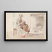 Mujer con niño en el interior - Adolph Tidemand — cuadro enmarcado en la pared