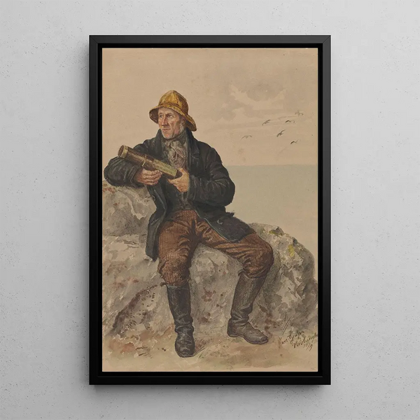 Lars Jensen Nevlunghavn - Adolph Tidemand — framed artwork on a wall