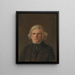 Estudio de retrato de anciano - Adolph Tidemand — cuadro enmarcado en la pared
