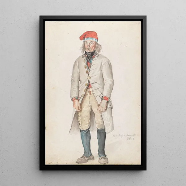 Ole Andersen Stamstad - Adolph Tidemand — framed artwork on a wall