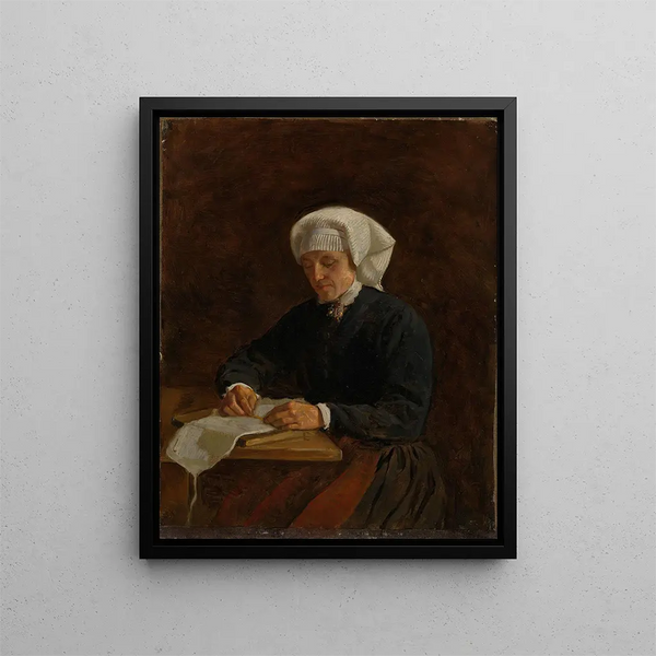 Peasant Painting by Viky - Adolph Tidemand — framed artwork on a wall