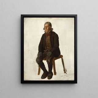 Adolph Tidemand - Portrait of Asle Hermandsn from Hallingdal.webp