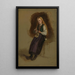 retrato de Syneve Larsdatter de Vikr - Adolph Tidemand — cuadro enmarcado en la pared