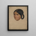 Estudio de retrato de Mariuccia - Adolph Tidemand — cuadro enmarcado en la pared