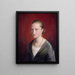 Retrato de Claudine Jaeger - Adolph Tidemand — cuadro enmarcado en la pared
