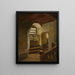 Staircase in a Castle by the Rhine - Adolph Tidemand — framed artwork on a wall