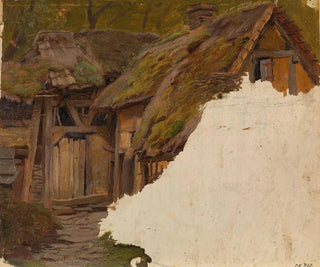 Adolph Tidemand - Study of an old Farm.webp
