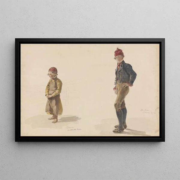 Adolph Tidemand - To gutter Dalarne.webp