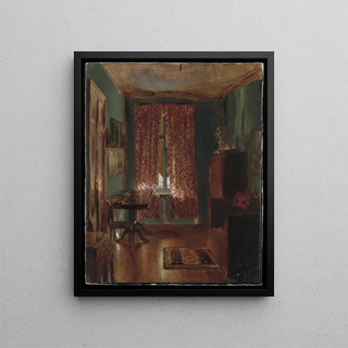 Adolph von Menzel - The Artists Sitting Room in Ritterstrasse.webp