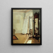 La Chambre du Balcon - Adolph von Menzel — framed artwork on a wall