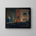 The Theatre of the Gymnasium - Adolph von Menzel — framed artwork on a wall