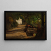 Pozo junto a un camino - Adolphe Appian — cuadro enmarcado en la pared