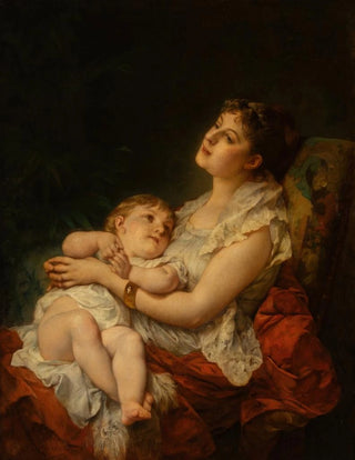 Adolphe Jourdan - A mothers love.webp