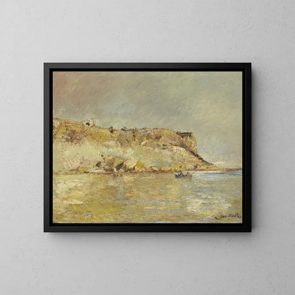 Montañas costeras - Adolphe Monticelli — cuadro enmarcado en la pared
