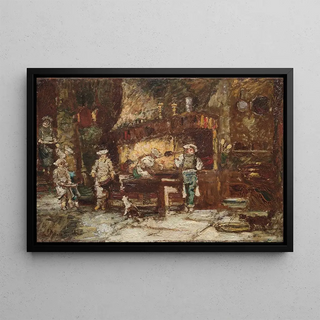 Adolphe Monticelli - The Kitchen of the Rtisserie des Deux Paons.webp