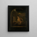 Cocina por lamplight - Adriaan Meulemans — cuadro enmarcado en la pared