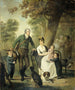 Jonkheer Gysbert Carel Rutger Reinier van Brienen van Ramerus 1771-1821 con su esposa y cuatro de sus hijos - Adriaan de Lelie — vista de la obra