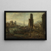 Puerto marítimo - Adriaen Frans Boudewijns — cuadro enmarcado en la pared