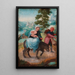 The Flight into Egypt - Adriaen Isenbrandt — framed artwork on a wall
