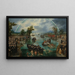 Pesca de almas - Adriaen Pietersz van de Venne — cuadro enmarcado en la pared