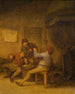 campesinos bebiendo y fumando - Adriaen van Ostade — vista de la obra