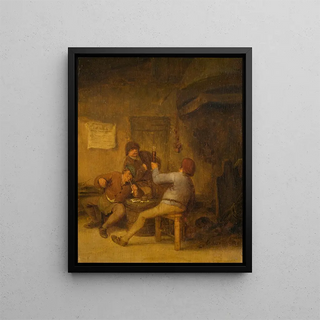 Adriaen van Ostade - Peasants Drinking and Smoking.webp