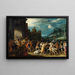 Los Horacios entrando en Roma - Adriaen van Stalbemt — cuadro enmarcado en la pared
