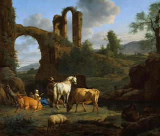 Adriaen van de Velde - Pastoral Landscape with Ruins.webp