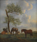 Pastizal con caballos y bovinos - Adriaen van de Velde — vista de la obra
