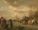 Placeres de invierno - Adriaen van de Velde — vista de la obra