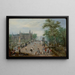 a ball game in front of a country palace - Adriaen van de Venne — framed artwork on a wall