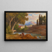 Paisaje cerca de los montes Sabinos Rocca di Mezzo - Adrian Ludwig Richter — cuadro enmarcado en la pared