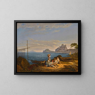 Adrian Ludwig Richter - The Bay Of Naples Capri Beyond.webp