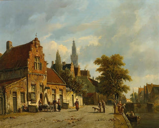 Adrianus Eversen - A Town In Holland.webp