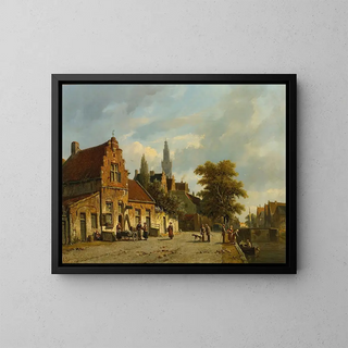 Adrianus Eversen - A Town In Holland.webp