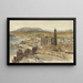 Vista de Málaga desde el norte - Adrien Dauzats — cuadro enmarcado en la pared